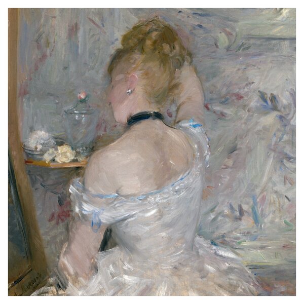 Obraz - Berthe Morisot, Woman at Her Toilette, reprodukce (30x30 cm)