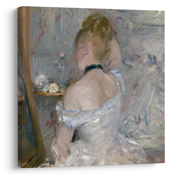 Obraz - Berthe Morisot, Woman at Her Toilette, reprodukce (30x30 cm)