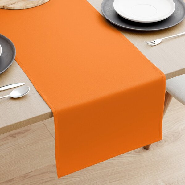 Goldea běhoun na stůl 100% bavlněné plátno - oranžový 35x120 cm