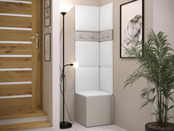 Předsíň Tavasz XXI, Barva: kašmír, Barva látek:: ekokůže Soft 017 (bíla) 5903211470103