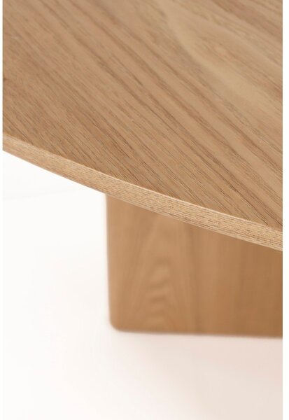 Kulatý jídelní stůl v dekoru dubu ø 120 cm Laurent – White Label