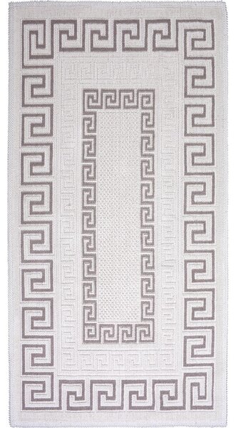 Šedobéžový bavlněný koberec Vitaus Versace, 100 x 150 cm
