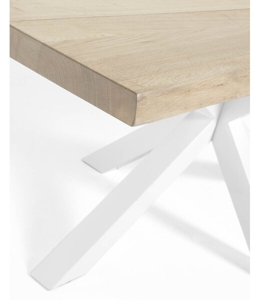 Jídelní stůl s deskou v dubovém dekoru 90x160 cm Argo – Kave Home