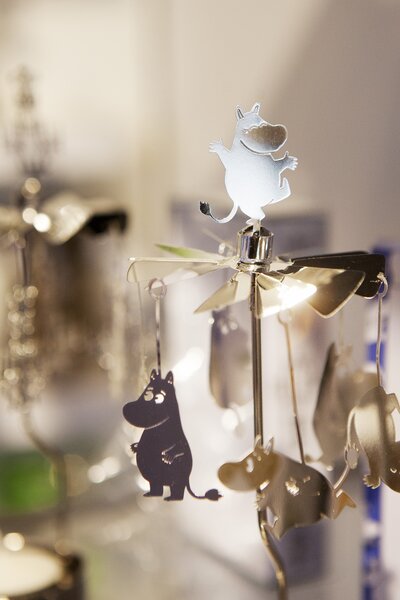 Pluto Rotující svícen Andělské zvonění Moomin - Silver PL108
