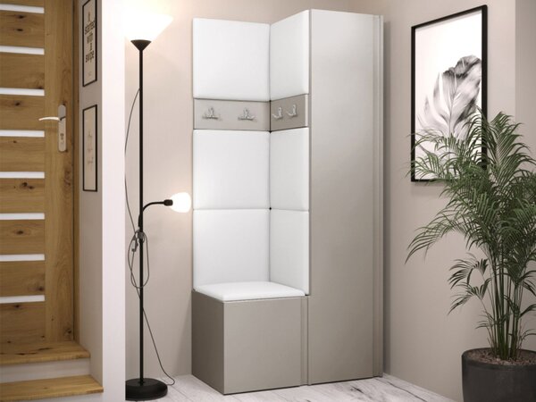 Předsíň Tavasz XXIV, Barva: kašmír, Barva látek:: ekokůže Soft 017 (bíla) 5903211470233