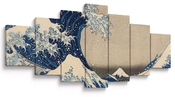 Obraz - Katsushika Hokusai, Under the Wave off Kanagawa, reprodukce (210x100 cm)
