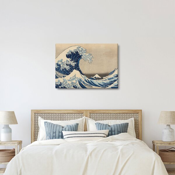 Obraz - Katsushika Hokusai, Under the Wave off Kanagawa, reprodukce (70x50 cm)