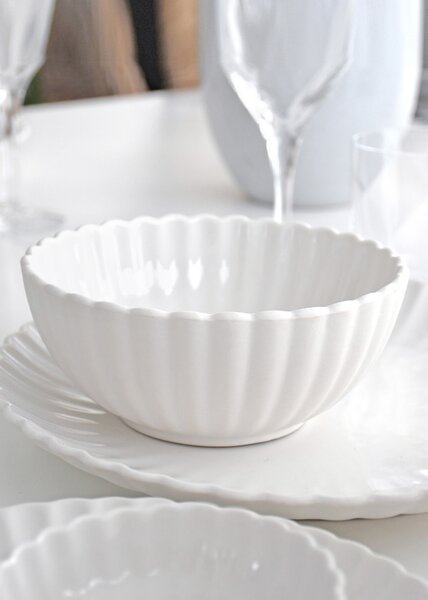 Storefactory Scandinavia Keramická miska Flora White - 15 cm SF427