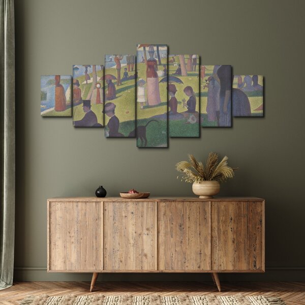 Obraz - Georges Seurat, A Sunday on La Grande Jatte, reprodukce (210x100 cm)
