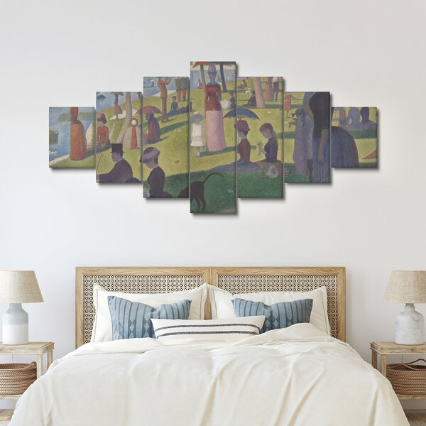 Obraz - Georges Seurat, A Sunday on La Grande Jatte, reprodukce (210x100 cm)