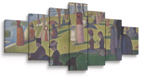 Obraz - Georges Seurat, A Sunday on La Grande Jatte, reprodukce (210x100 cm)
