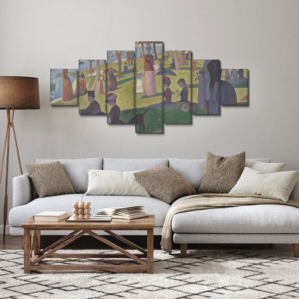 Obraz - Georges Seurat, A Sunday on La Grande Jatte, reprodukce (210x100 cm)