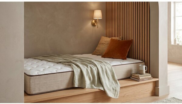 Středně tvrdá/extra tvrdá pěnová oboustranná matrace 200x200 cm Bamboo Eco Fresh – Moonia