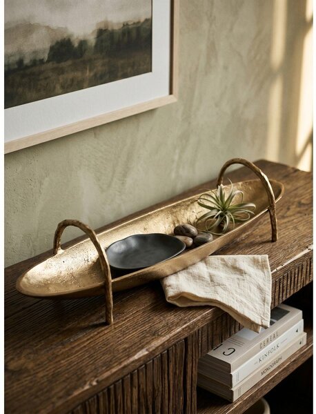 Kovový dekorační tác 12x47,5 cm Sagar – Bizzotto