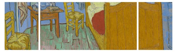 Obraz - Vincent van Gogh, The Bedroom, reprodukce (170x50 cm)