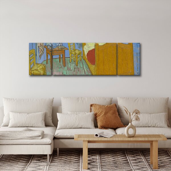 Obraz - Vincent van Gogh, The Bedroom, reprodukce (170x50 cm)