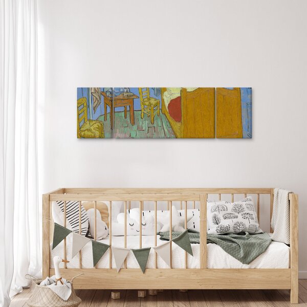 Obraz - Vincent van Gogh, The Bedroom, reprodukce (170x50 cm)