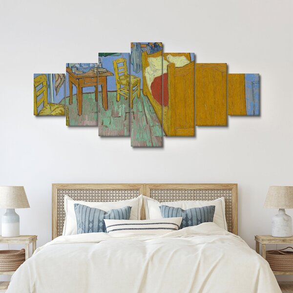 Obraz - Vincent van Gogh, The Bedroom, reprodukce (210x100 cm)
