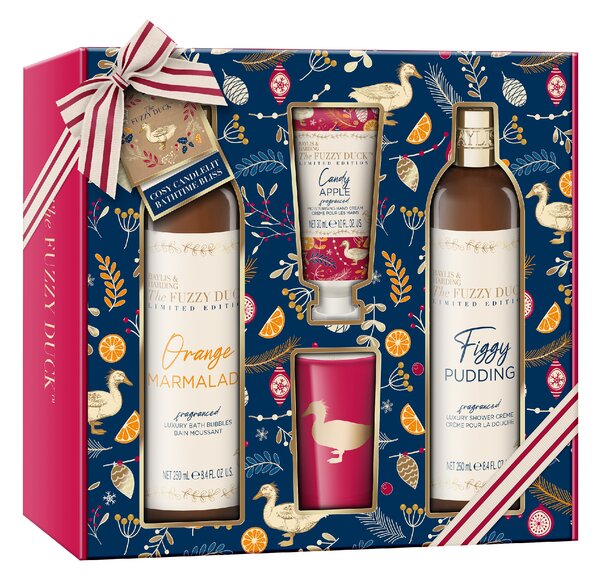 Baylis & Harding Winter Wonderland - sada tělové péče a svíčky, 4 ks