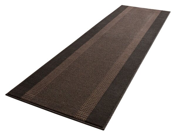 Hnědý běhoun Hanse Home Basic, 80 x 200 cm