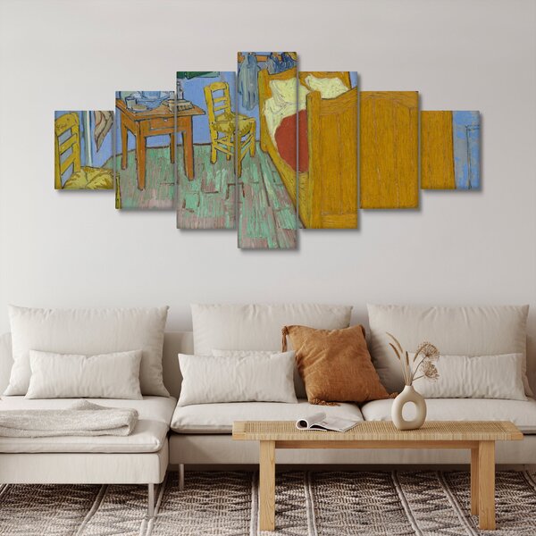 Obraz - Vincent van Gogh, The Bedroom, reprodukce (210x100 cm)