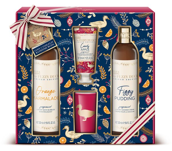 Baylis & Harding Winter Wonderland - sada tělové péče a svíčky, 4 ks