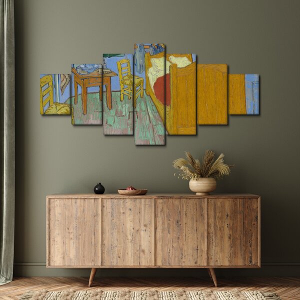 Obraz - Vincent van Gogh, The Bedroom, reprodukce (210x100 cm)