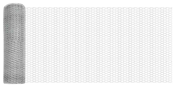 Hexagonální plot s podpěrou 10 x 0,5 m Pozinkovaná ocel 3353328