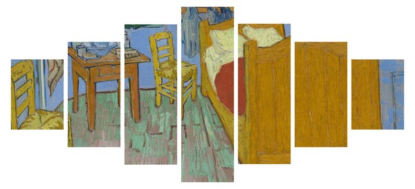 Obraz - Vincent van Gogh, The Bedroom, reprodukce (210x100 cm)
