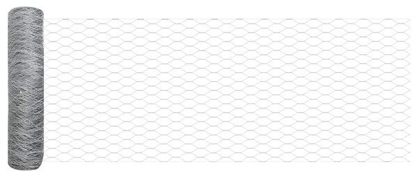 Hexagonální plot s podpěrou 10 x 0,6 m Pozinkovaná ocel 3336956