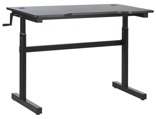 Ručně nastavitelný herní stůl DURBIN Černá 120 cm 60 cm RGB LED