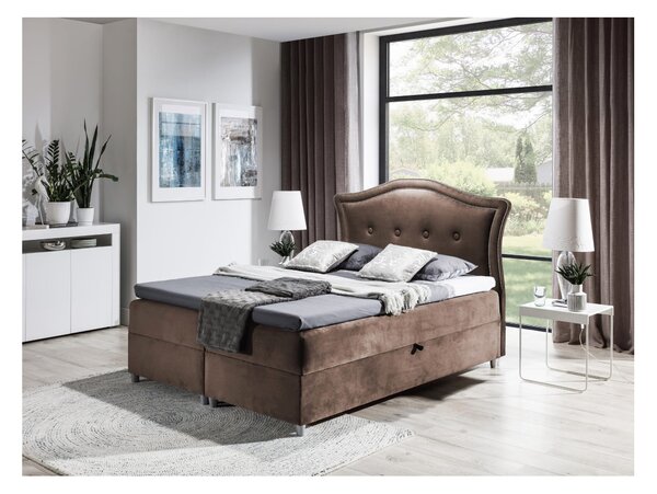 Elegantní rustikální postel Bradley 120x200, hnědá