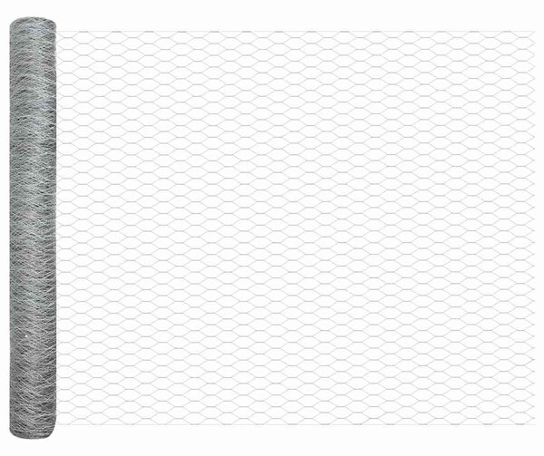 Hexagonální plot s podpěrou 10 x 1,2 m Pozinkovaná ocel 3336969