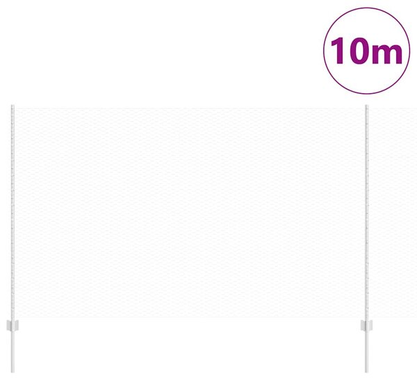 Hexagonální plot s podpěrou 10 x 1,4 m Pozinkovaná ocel 3336971