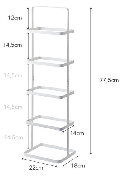 Bílý kovový stojan na boty Tower Shoe Rack – YAMAZAKI