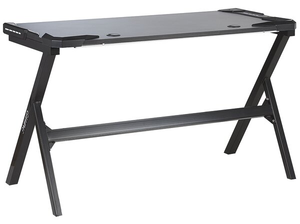 Herní stůl DANVERS Černá 120 cm 60 cm RGB LED