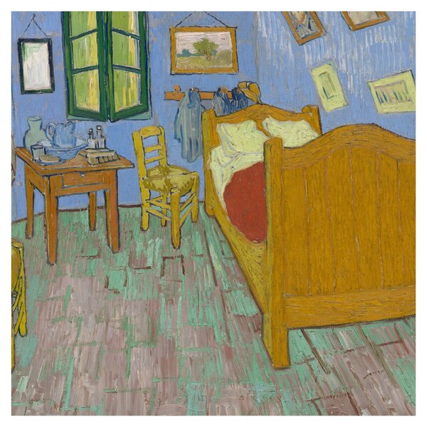 Obraz - Vincent van Gogh, The Bedroom, reprodukce (30x30 cm)