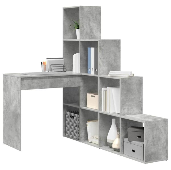 Rohový psací stůl Betonově šedá 101,5 x 149,5 x 149,5 cm 3337244