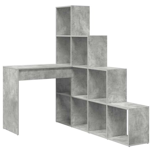 Rohový psací stůl Betonově šedá 101,5 x 149,5 x 149,5 cm 3337244