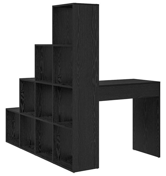Rohový psací stůl s policí Černý dub 101,5 x 149,5 x 149,5 cm 3337242