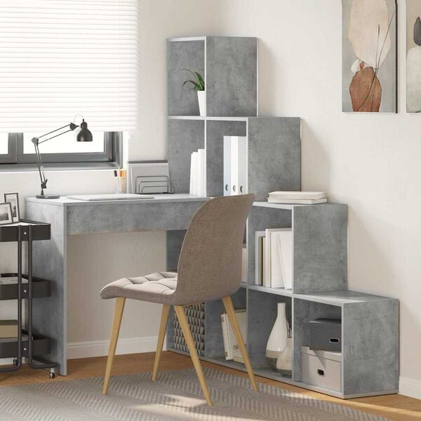 Rohový psací stůl Betonově šedá 101,5 x 149,5 x 149,5 cm 3337244