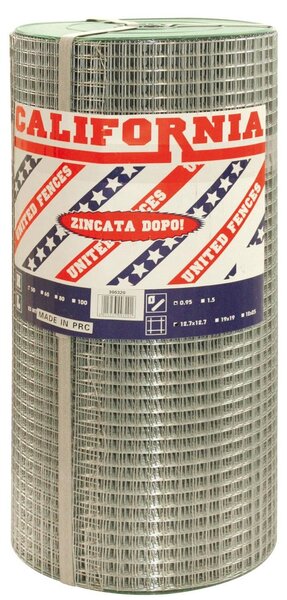 Elektrozvařovaná pozinkovaná síť pro ohrady zvířat se čtvercovými oky 12 x 25 mm, role 10 m – 50 cm