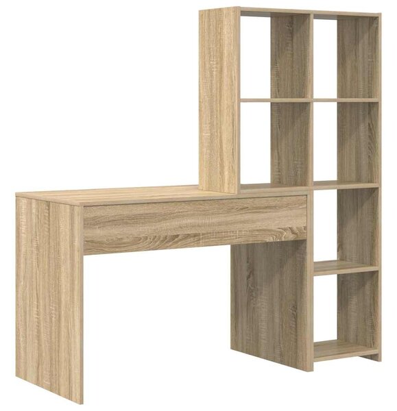 Stůl s policí Sonoma dub 138,5 x 55 x 143 cm Kompozitní dřevo 3337251
