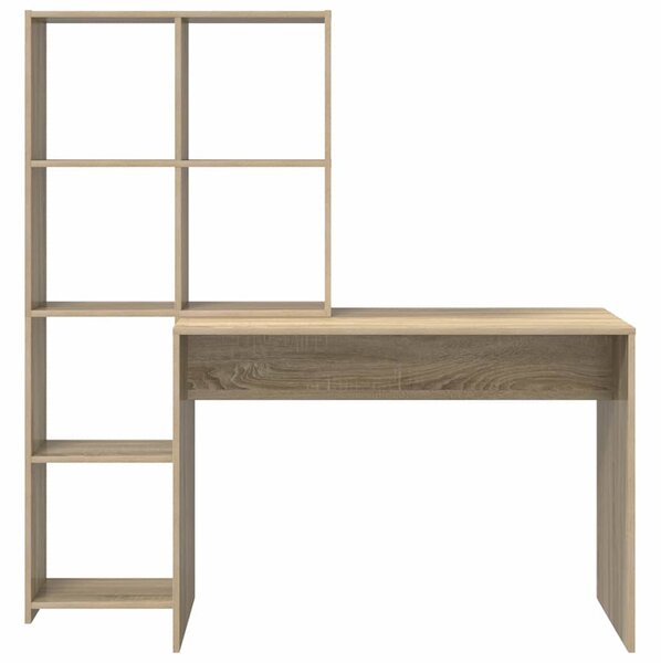 Stůl s policí Sonoma dub 138,5 x 55 x 143 cm Kompozitní dřevo 3337251