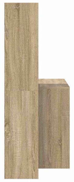 Stůl s policí Sonoma dub 138,5 x 55 x 143 cm Kompozitní dřevo 3337251