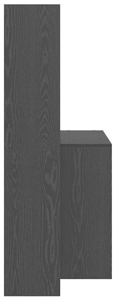 Stůl s policí Černý dub 138,5 x 55 x 143 cm Kompozitní dřevo 3337250