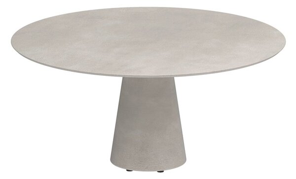 Royal Botania Betonový jídelní stůl snížený Conix, Royal Botania, kulatý 160x67 cm, beton cement grey