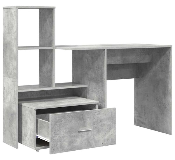 Stůl Betonově šedá Kompozitní dřevo 131,5 x 50 x 106,5 cm 3337268