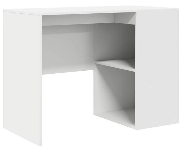 Rohový psací stůl se zásuvkou s policí Bílá 102 x 88 x 75 cm 3337273