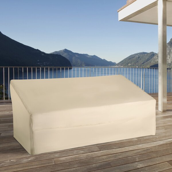 Ochranný obal Outsunny v béžové barvě pro 3-místnou lavičku 218x111x63/101 cm Vodotěsný obal na zahradní nábytek, terasové sofa, stůl, židle nebo gril